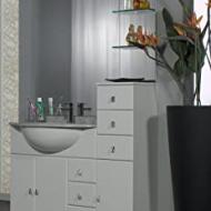 Recensioni di mobile bagno con lavabo e specchio