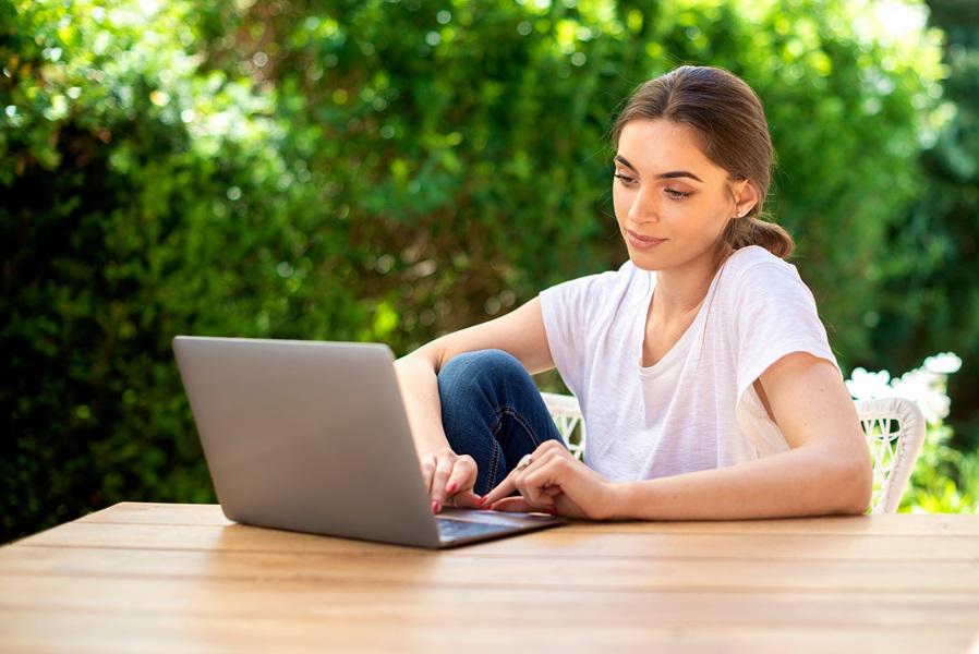 Studiare in giardino
